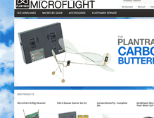 Tablet Screenshot of microflight.com